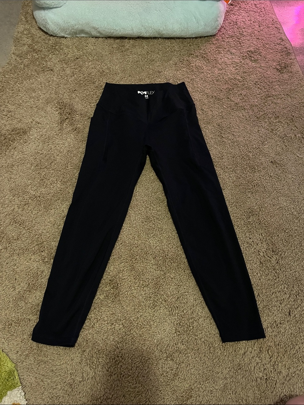 Popflex medium 23” inseam leggings crop black